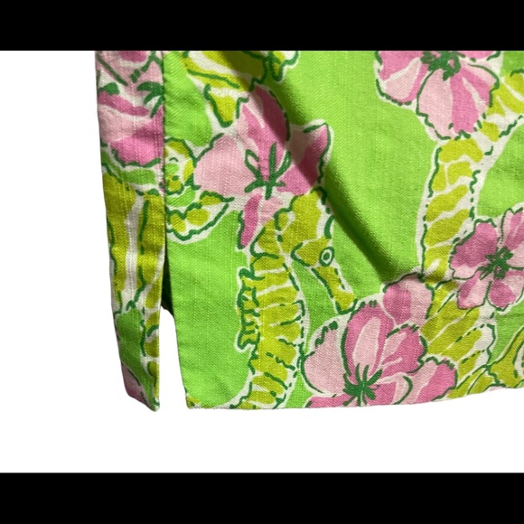 🎉 Lily Pulitzer Resort Fit Seahorse Vintage Carpi Pants Sz 4 - Picture 9 of 13